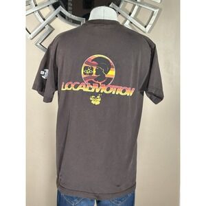 Vintage 90s Local Motion King Kamehameha Brown Distressed Faded Medium